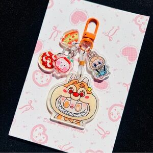 Labubu double sided acrylic keychain bagcharm phonecharm